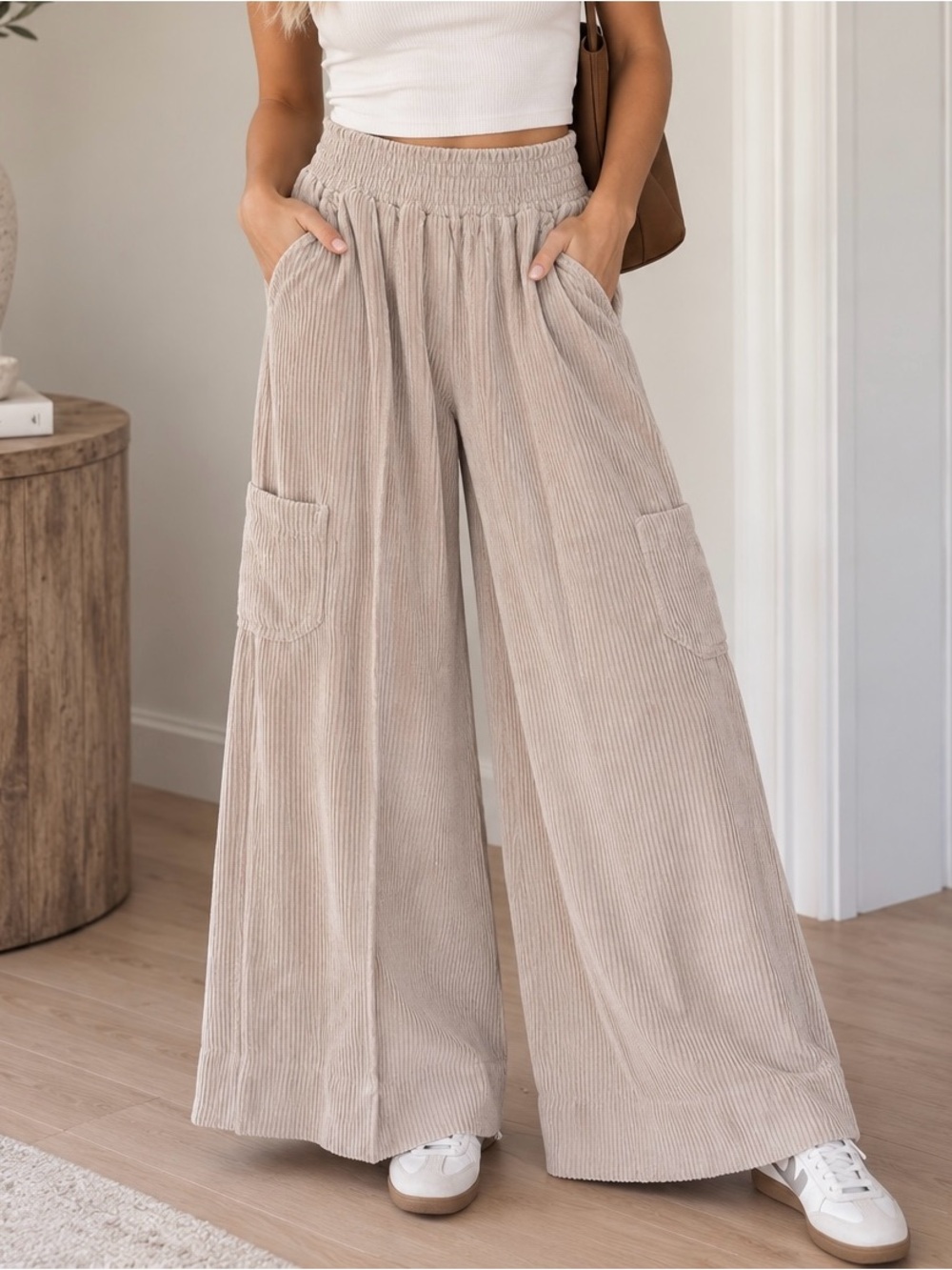 Urban Outfitters Drapey Corduroy Wide Leg Pants